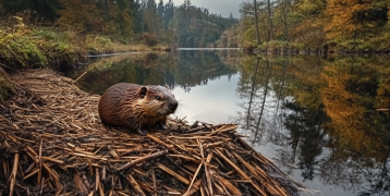 Beaver helping rewilding european ecosystems