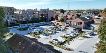 This parking lot was rebuild to be climate adaptive 