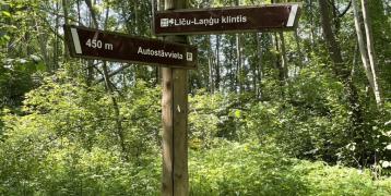 Visitor flow management by signage system Lici - Langi cliffs, Liepa Visitor flow management by signage system Lici - Langi cliffs, Liepa