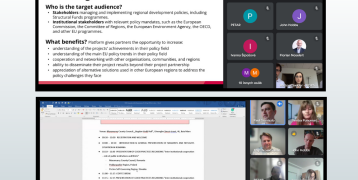 Print Screens of online meeting during presentation