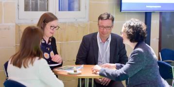 People network around a table at Project partner event - 2017 People network around a table at Project partner event - 2017
