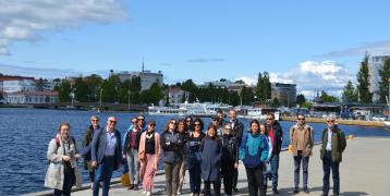 Group photos at the Savonlinna harbour