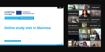 Screenshot of online study visit in Manresa 