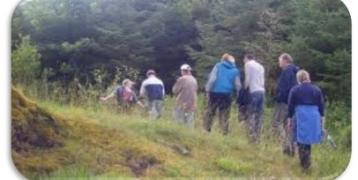 Walkers through Leitrim Landscape as part of SLOW Adventure Tourism