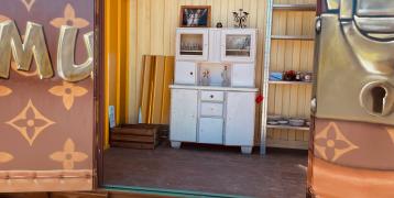 View inside of a container