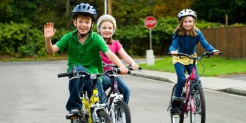 Cycling training at Youth Center Zeimuls