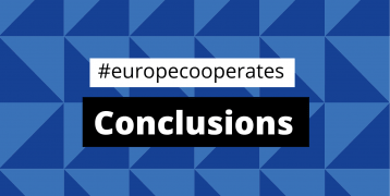 Banner of #europecooperates 2021 event's conclusions