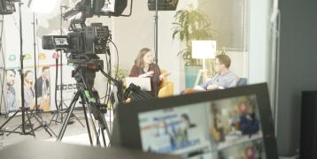 sneak peak behind the scenes of #europecooperates online event studio behind the scenes