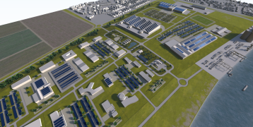 3D model of smart industrial park