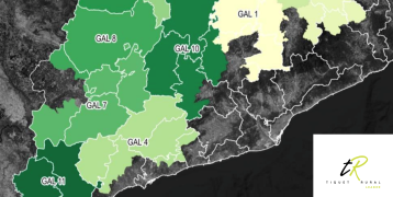 A map of the different action local groups in Catalonia.