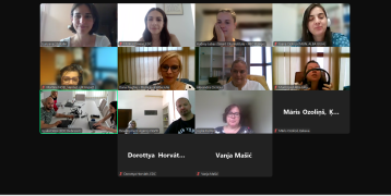 On this picture, you can see the project partners during the online meeting.